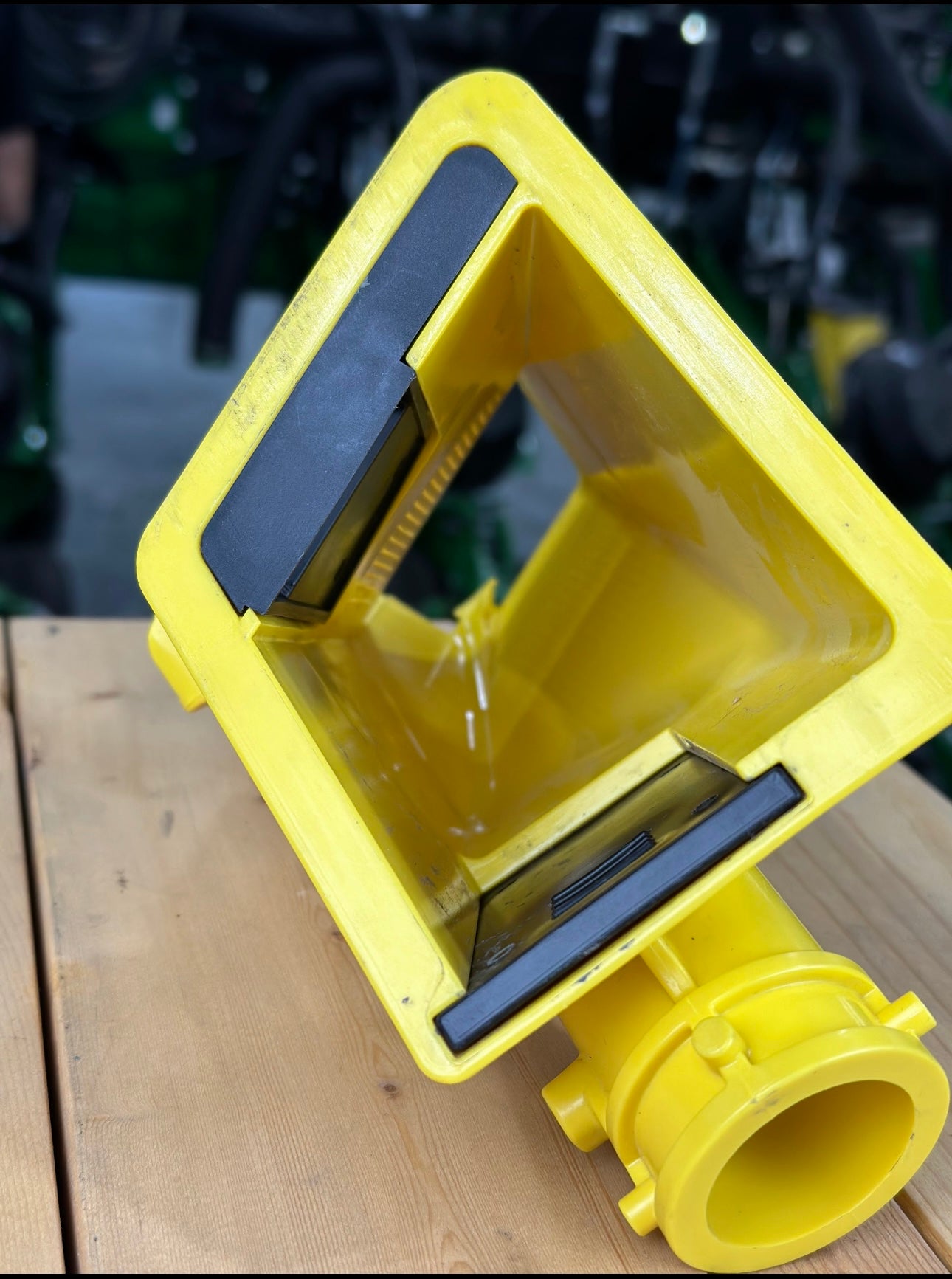 Seed Hopper extension parts. Seed flow blocker.